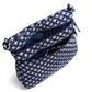 Xavier Triple Zip Hipster Crossbody Navy pockets