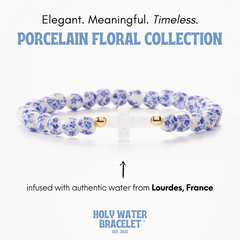 Porcelain Cross Bracelet