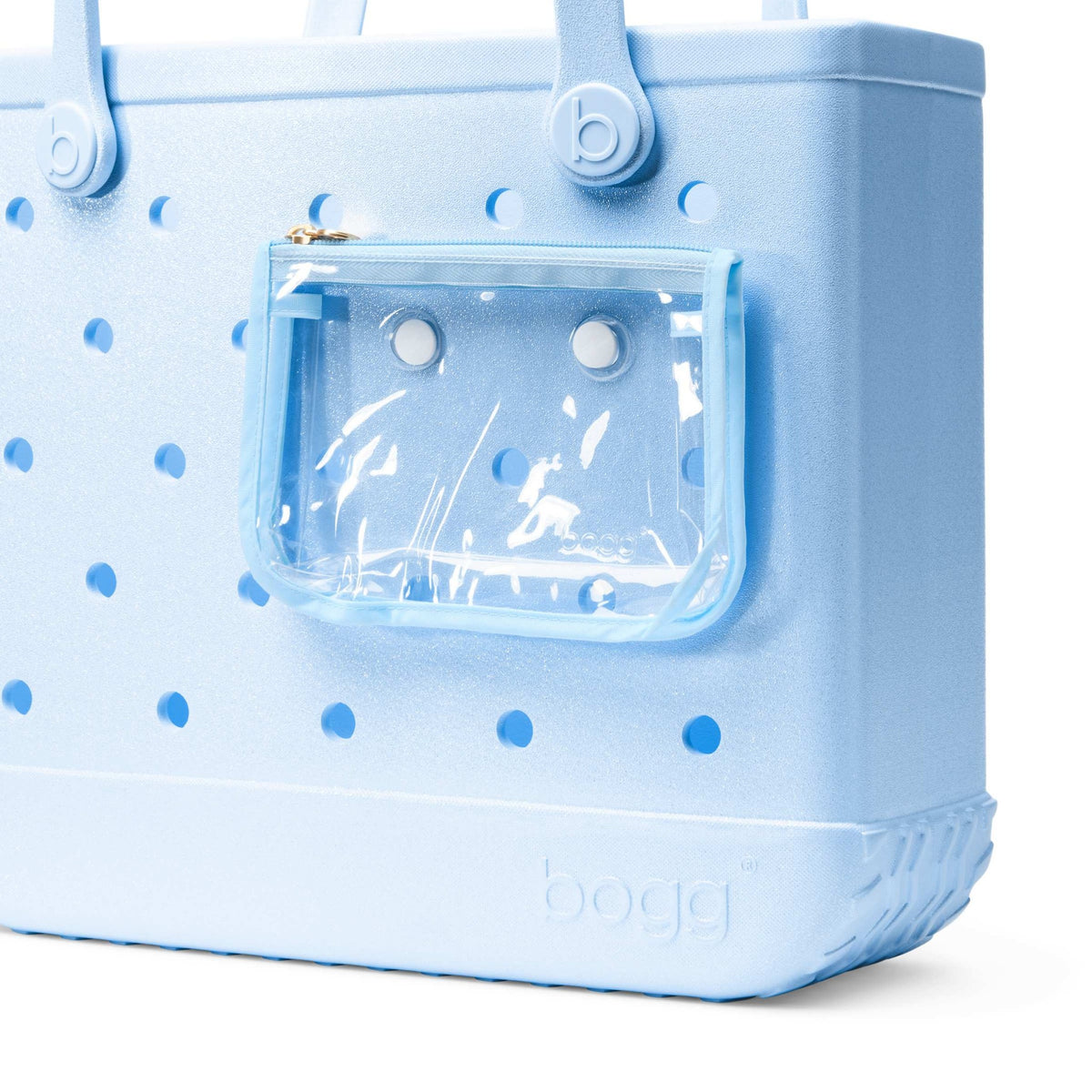 Baby Shimmer Bogg Bag Blue Skies And Bogg Bag, included pouch detail (Blue Skies And Bogg Bag)