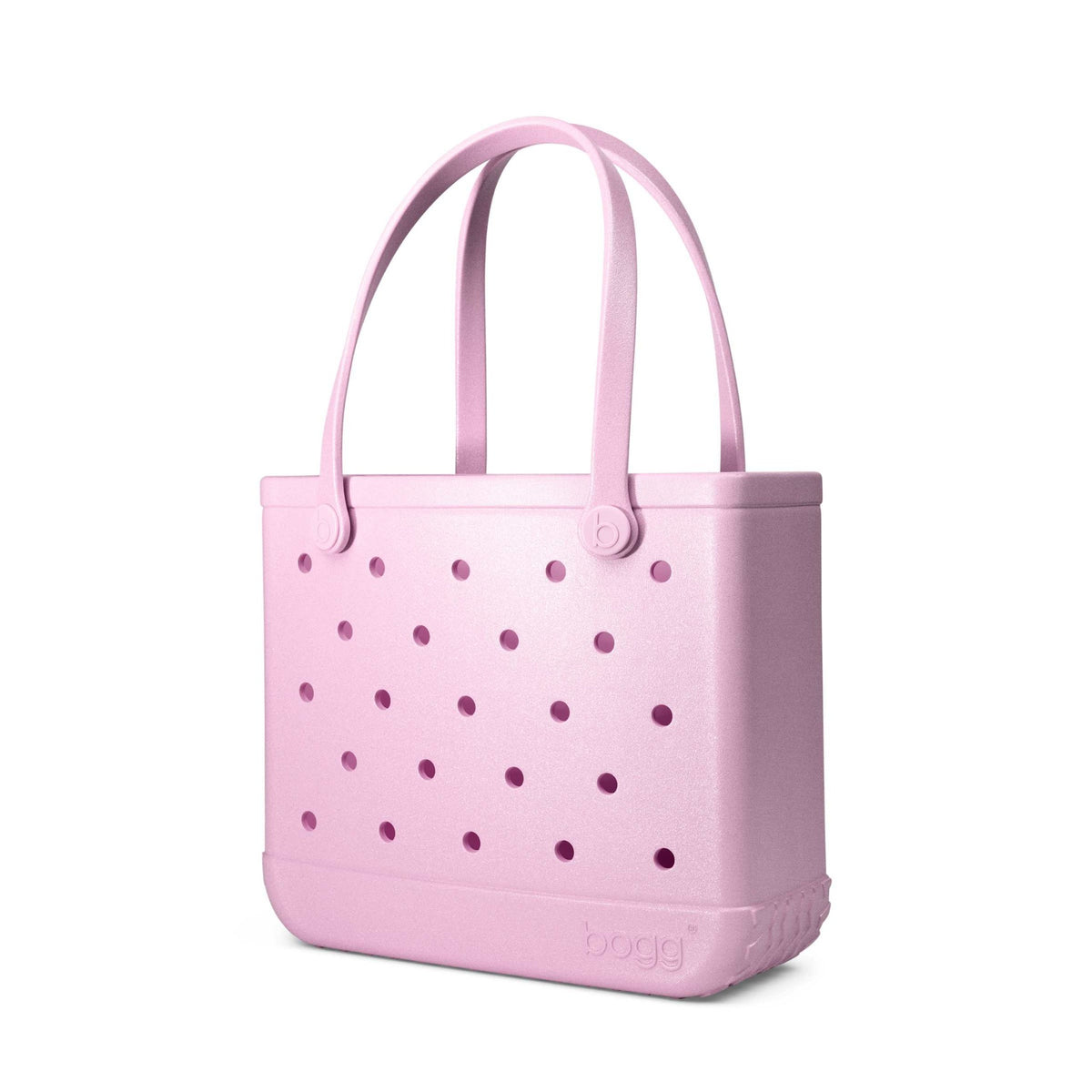 Baby Shimmer Bogg Bag Cotton Candy, angled view (Cotton Candy)