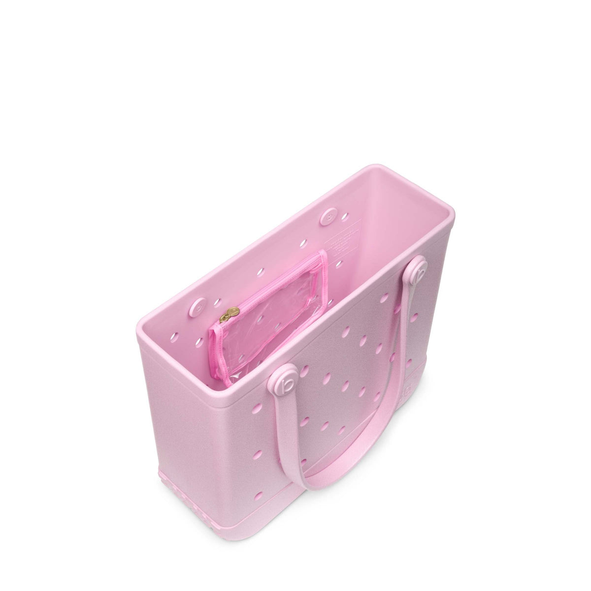 Baby Shimmer Bogg Bag Cotton Candy, open interior (Cotton Candy)