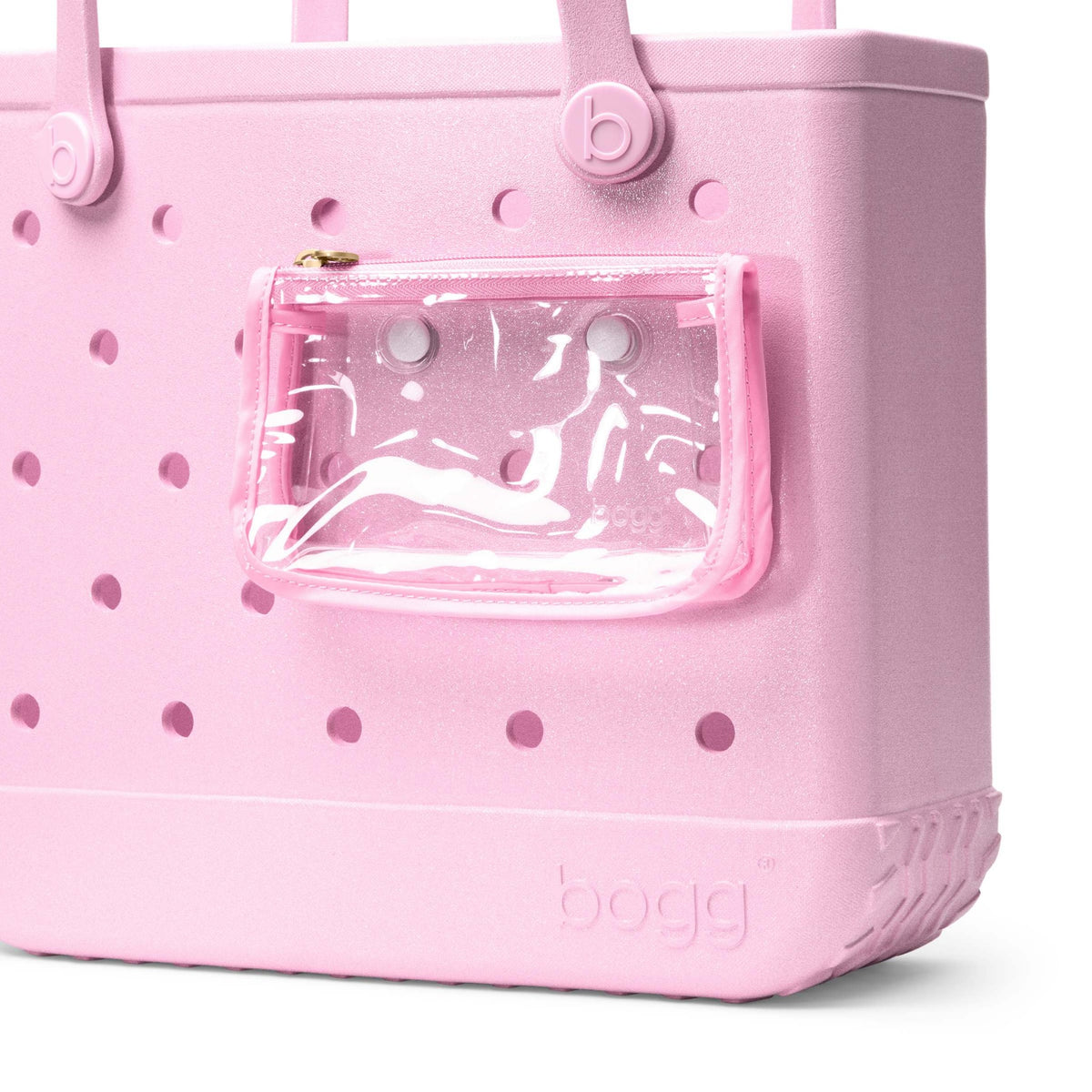 Baby Shimmer Bogg Bag Cotton Candy, included pouch detail (Cotton Candy)