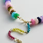 BaubleBar Joyce necklace lobster clasp and multicolored beaded extender