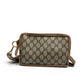 Beaudin Designs Bella Belt Bag in Mocha Mousse with upcycled interlock full-front canvas