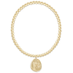 Extends Classic Gold 3mm Bracelet - Inspire America Gold Disc