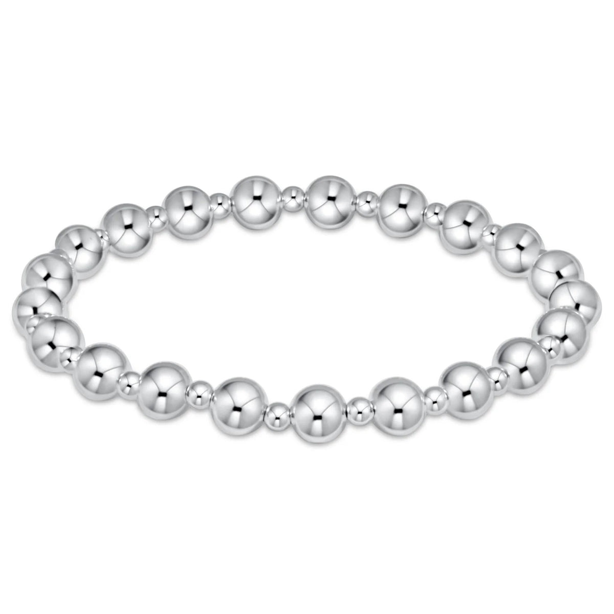 enewton Extends - Classic Grateful Pattern 6mm Bead Bracelet - Sterling