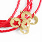 Extends Hope Classic Bracelet - Bright Red - Star Small Gold Disc