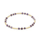 Gemstone Gold Joy Pattern 3mm Bead Bracelet