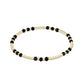 Gemstone Gold Joy Pattern 3mm Bead Bracelet