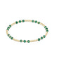 Gemstone Gold Joy Pattern 3mm Bead Bracelet