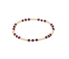 Gemstone Gold Joy Pattern 3mm Bead Bracelet