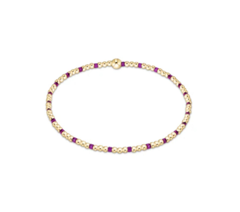 Hope Sincerity Pattern 2mm Bead Bracelet