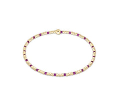 Hope Sincerity Pattern 2mm Bead Bracelet