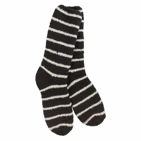 Knit Pickin Fireside Crew Socks | Onyx Stripe 900