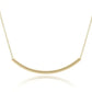 16" Necklace Gold - Bliss Bar Gold Front View