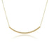 16" Necklace Gold - Bliss Bar Gold Front View