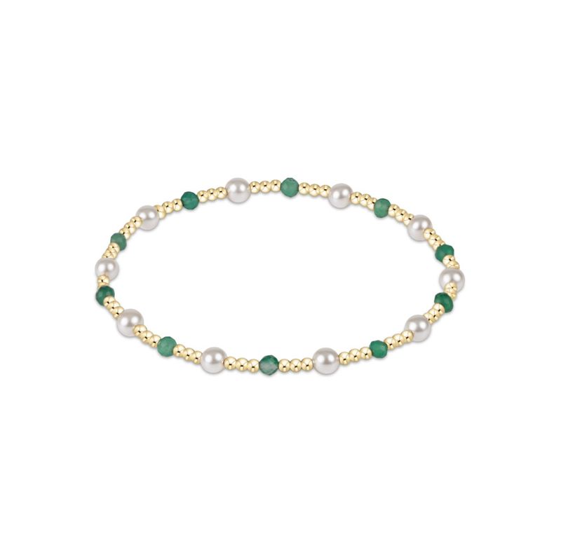 Pearl Sincerity Pattern 4mm Bead Bracelet