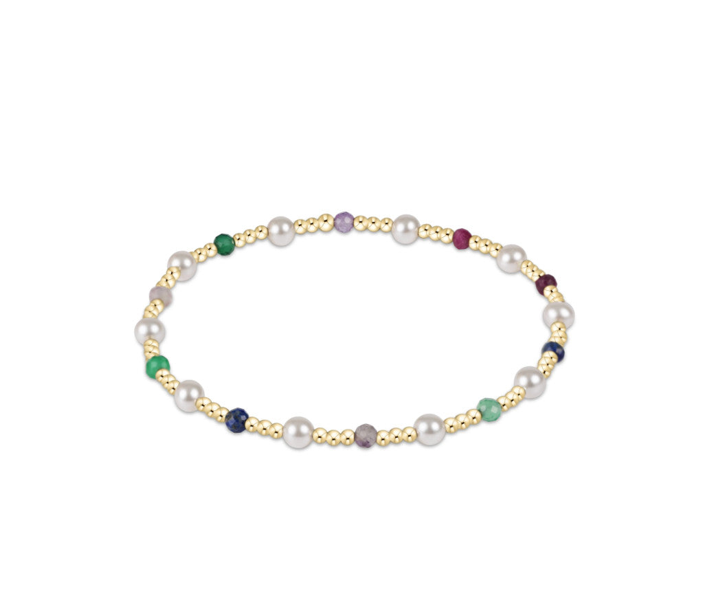 Pearl Sincerity Pattern 4mm Bead Bracelet
