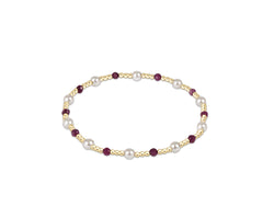 Pearl Sincerity Pattern 4mm Bead Bracelet