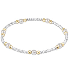 Purpose Pearl 4mm Bead Bracelet - Mixed Metal