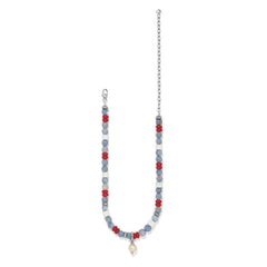 Americana Beach Pearl Charm Necklace