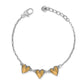 Cascade Heart Trio Bracelet