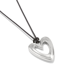 Cascade Open Heart Cord Necklace