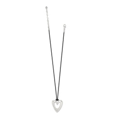 Cascade Open Heart Cord Necklace