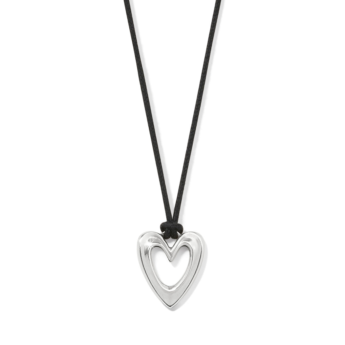 Cascade Open Heart Petite Cord Necklace