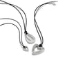 Cascade Open Heart Petite Cord Necklace