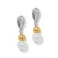 Cascade Unity Pearl Post Drop Earrings