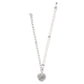 Contempo Heart Pearl Charm Necklace