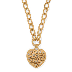 Contempo Medallion Heart Necklace