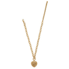 Contempo Medallion Heart Necklace