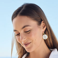 Del Mar Charm Hoop Earrings