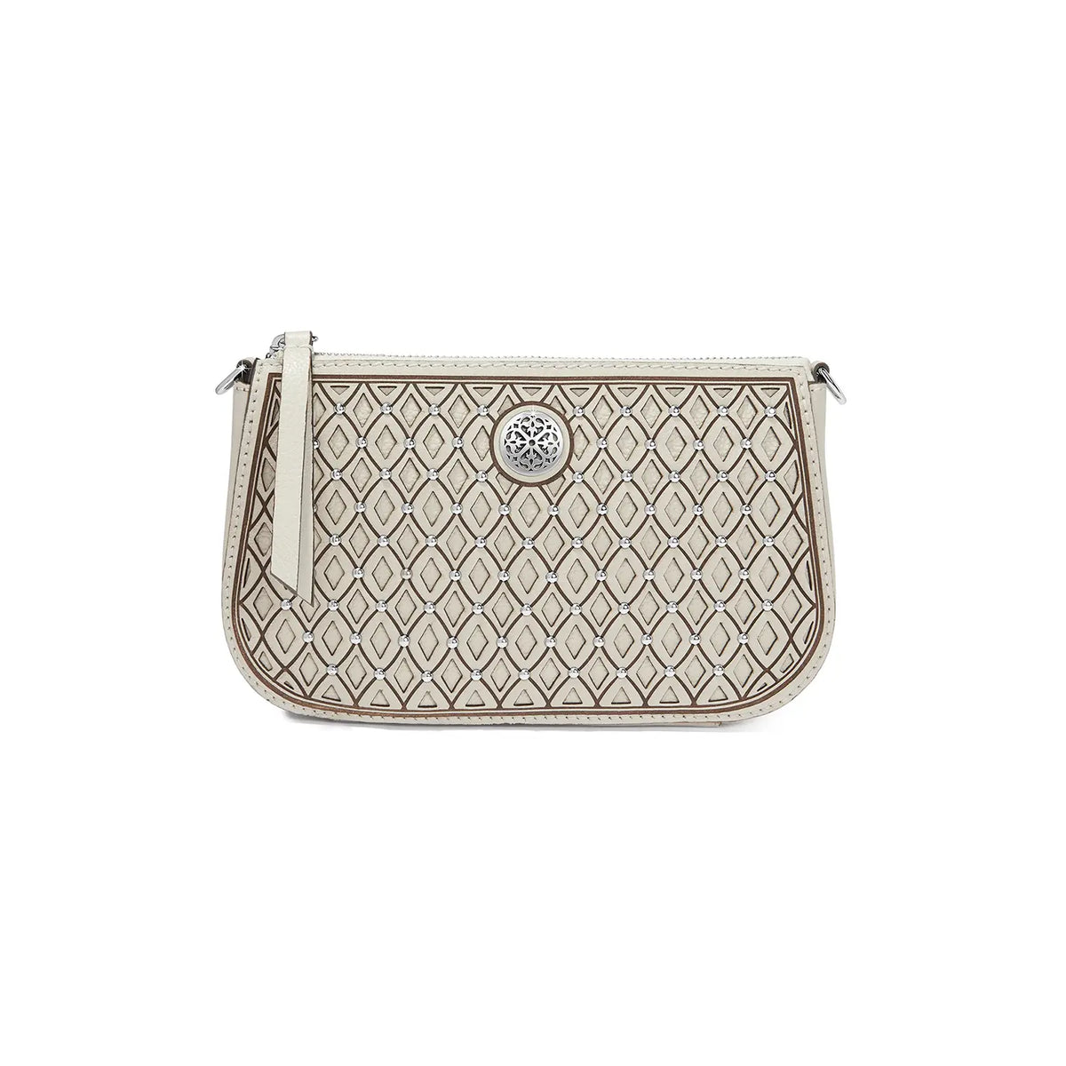 White Sera Mini Crossbody Front View