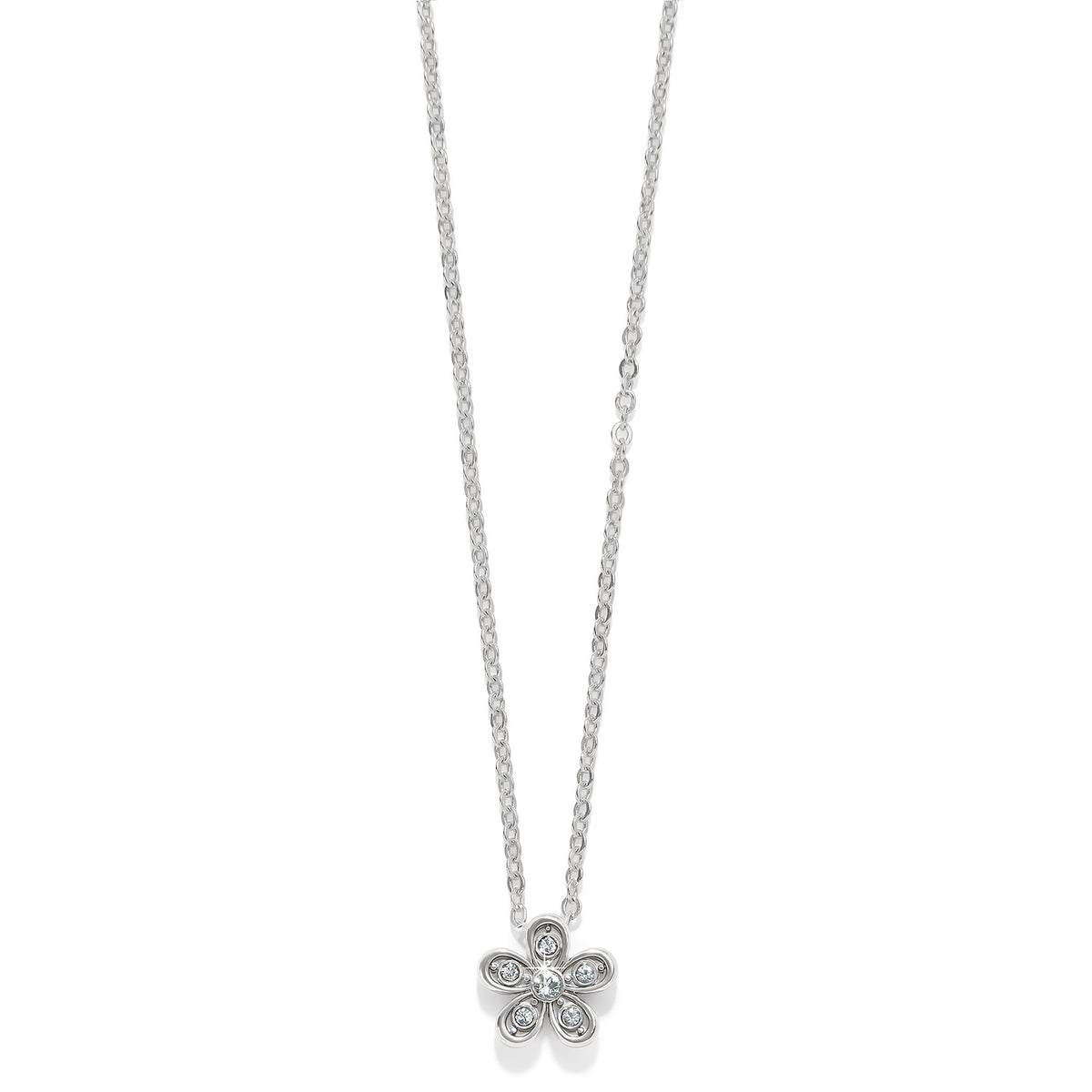 Enchanting Flower Silver Necklace