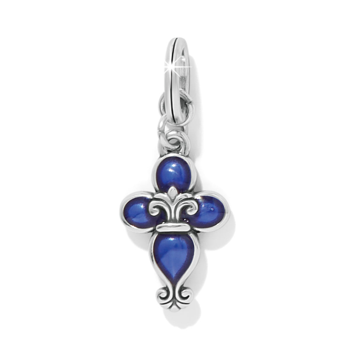 Fleur Di Lis Cross Charm