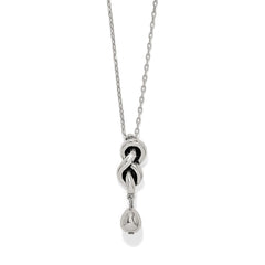 Interlok Single Knot Drop Necklace