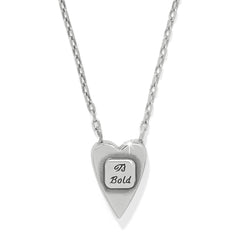 Love Messages B Bold Reversible Necklace