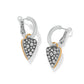 Love Messages Be Love Reversible Hoop Earrings