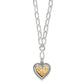 Mosaic Heart Two Tone Necklace