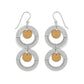 Palm Canyon Two Tone French Wire Earrings