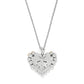 Pebble Edge Heart Necklace