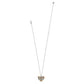 Pebble Edge Heart Necklace