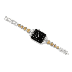 Pretty Tough Two Tone Heart Watch Band