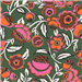 Bubbly Flowers Green