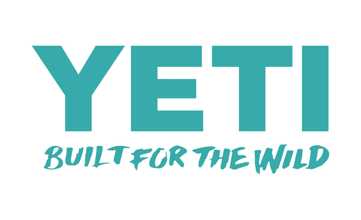 YETI Built for the Wild Decal Teal