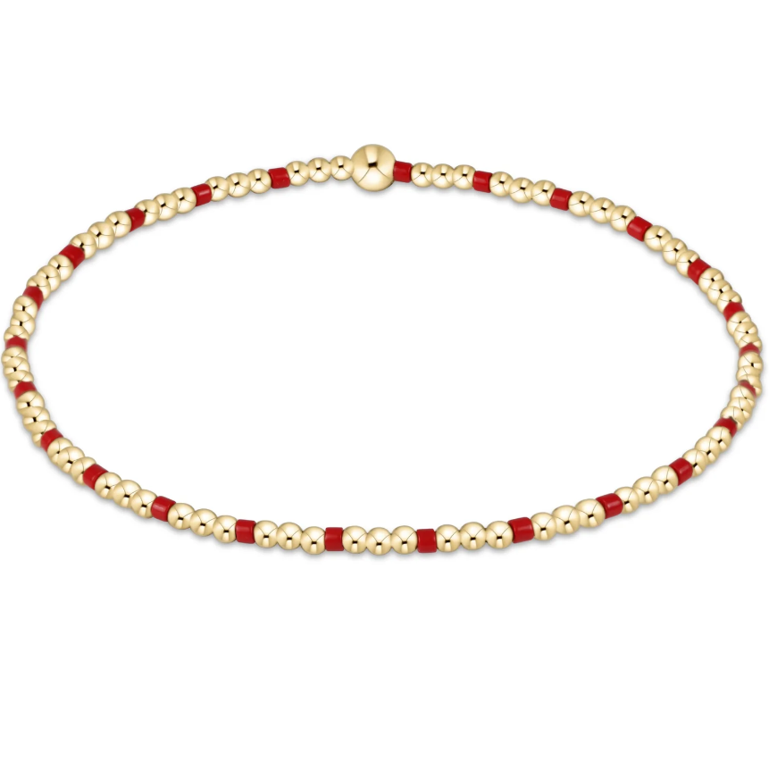 Gameday Hope Sincerity Pattern 2mm Bead Bracelet