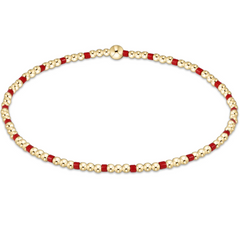 Gameday Hope Sincerity Pattern 2mm Bead Bracelet